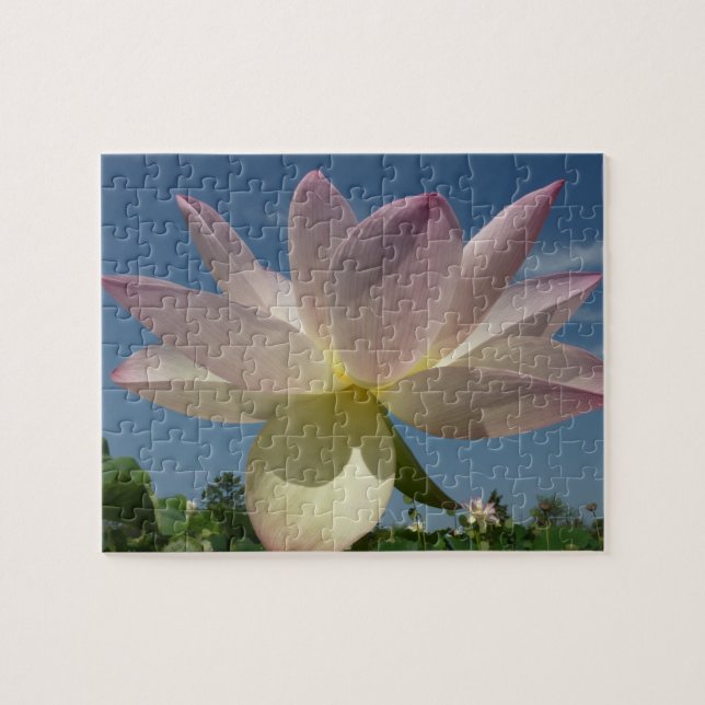 Lotus Blume und Blue Sky II Puzzle (Horizontal)