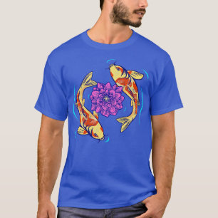 Lotus Blume und Koi Fish T-Shirt