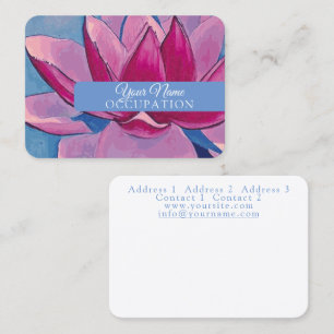 Lotus Blume - Visitenkarte