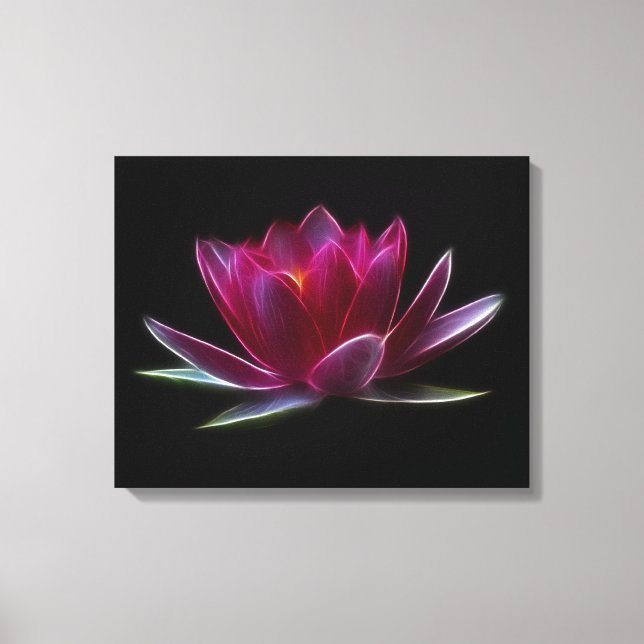 Lotus Blume Wasser Pflanze Leinwanddruck (Vorderseite)