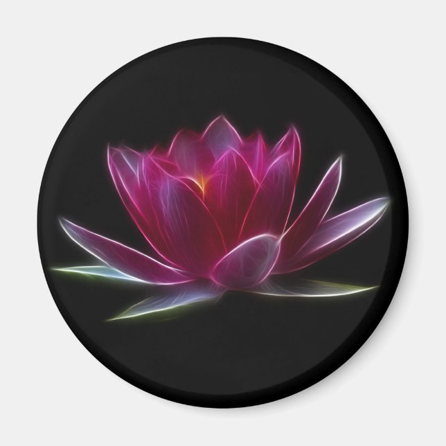Lotus Blume Wasser Pflanze Magnet (Vorne)