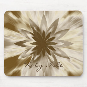 Lotus Blume Wasserfarben Ethnische Farbe Anstrich  Mousepad