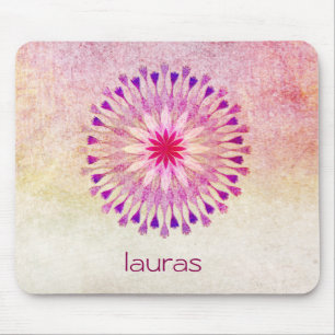 Lotus Blume Wasserfarben Yoga Meditation Mousepad