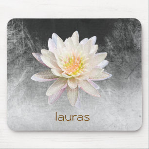 Lotus Blume Wasserfarben Yoga Meditation Mousepad