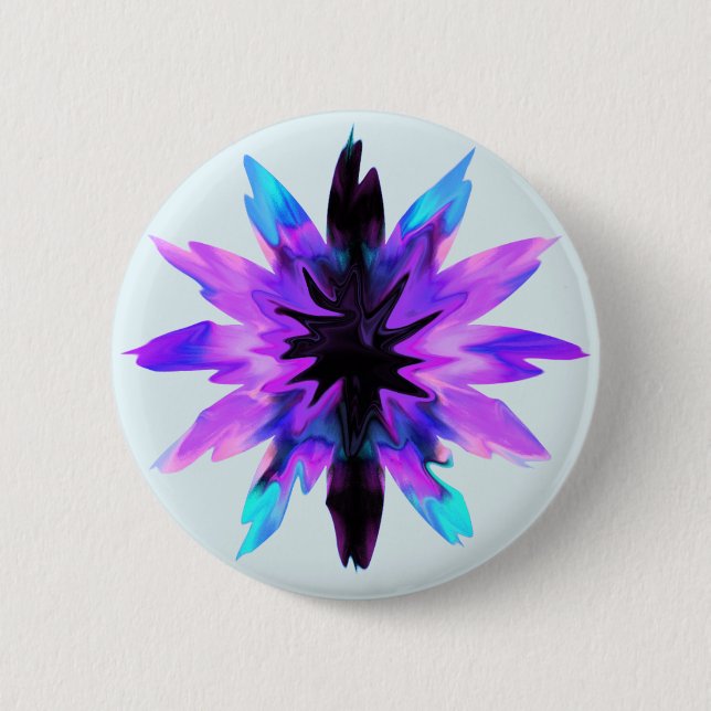 Lotus Blume Watercolor Yoga Button (Vorderseite)