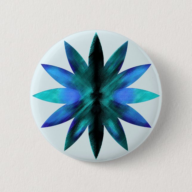 Lotus Blume Watercolor Yoga Button (Vorderseite)