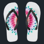 Lotus-Blume weiß/rosa Flip Flops<br><div class="desc">Es ist Spaß, maßgeschneiderte Hochzeitsflip Flops mit weißer und rosa Lotus Blume.</div>