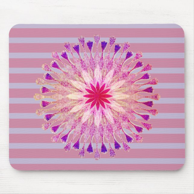 Lotus Blume Yoga Dozentin Medizin Holistisch Mousepad (Vorne)