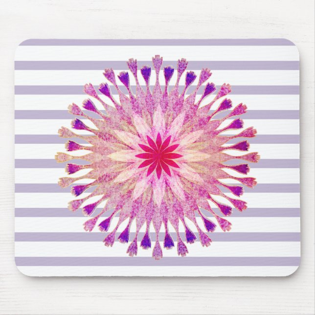 Lotus Blume Yoga Dozentin Medizin Holistisch Mousepad (Vorne)
