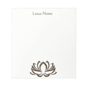 Lotus Blume Yoga Instructor Holistic Classic Notizblock