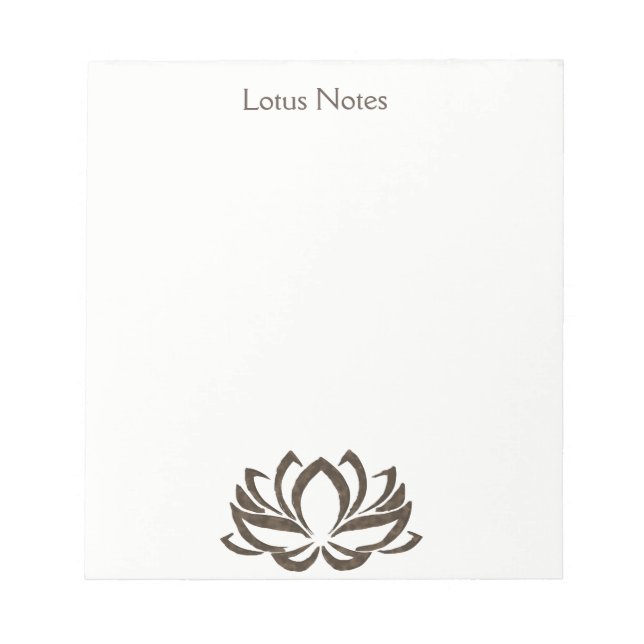 Lotus Blume Yoga Instructor Holistic Classic Notizblock (Vorderseite)