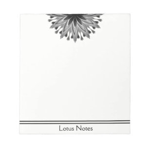 Lotus Blume Yoga Instructor Holistic Classic Notizblock