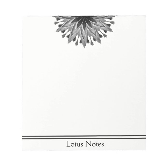 Lotus Blume Yoga Instructor Holistic Classic Notizblock (Vorderseite)