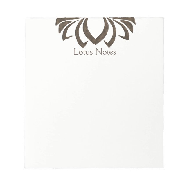 Lotus Blume Yoga Instructor Holistic Classic Notizblock (Vorderseite)