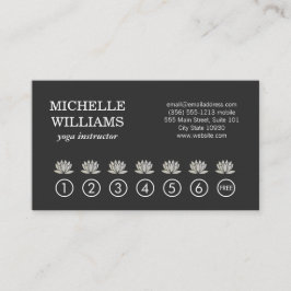 Lotus-Blume/Yoga-Medizin-Lochkarte Treuekarte