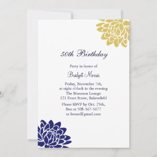 Lotus Blume zum Geburtstag Einladung