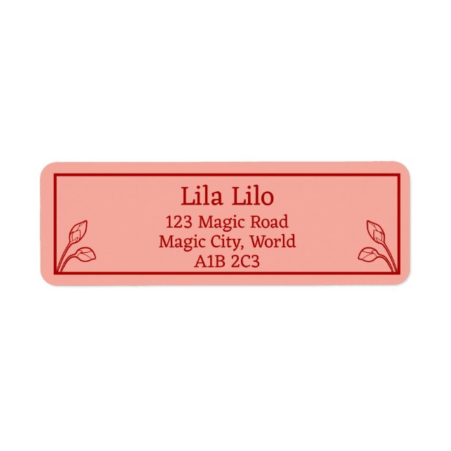 Lotus Buds Personalisiert Rücksendeadresse (Vorne)