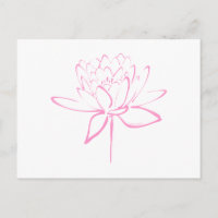 Lotus Calligraphy (Pink)