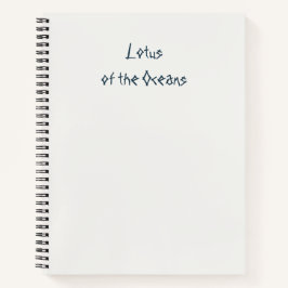 Lotus der Ozeane Notizbuch