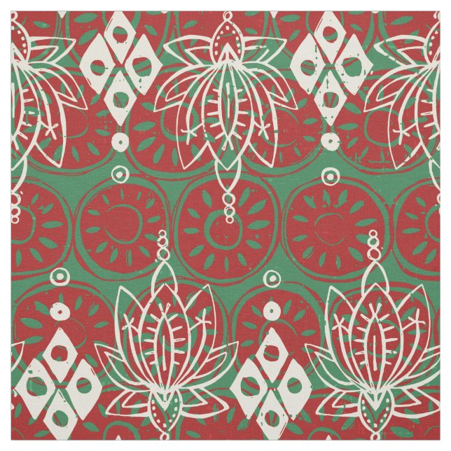 Lotus diamond Christmas Stoff (Muster)