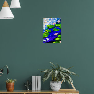 Lotus Drift: Reflektionen über Wasser Poster