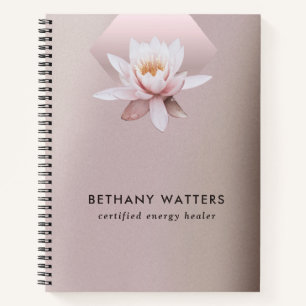 Lotus Dusty Rose Gradient Notizbuch