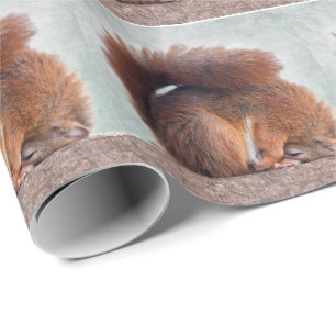 Lotus-Eichhörnchen-Geschenkpapier Geschenkpapier