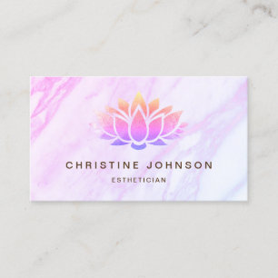 Lotus floral Logo Visitenkarte