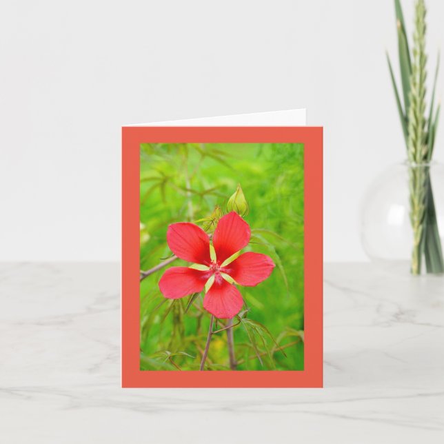Lotus Floral Notecard Dankeskarte (Vorderseite)