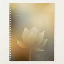 Lotus Flower Hardcover Daily Planner Planer