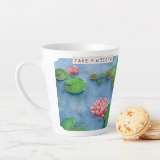 Lotus flower watercolor milchtasse