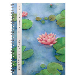 Lotus Flower Watercolor Notizblock