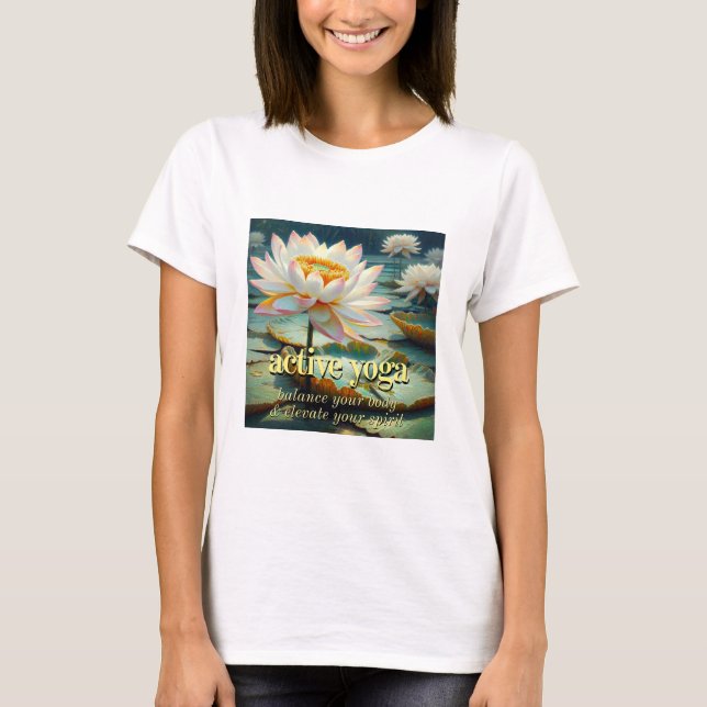 Lotus flower Yoga T-Shirt (Vorderseite)