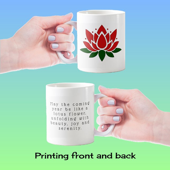 Lotus flower your text affirmation kaffeetasse (Von Creator hochgeladen)
