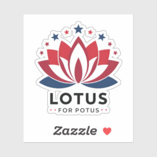 Lotus for POTUS Kamala Harris 2024 Aufkleber
