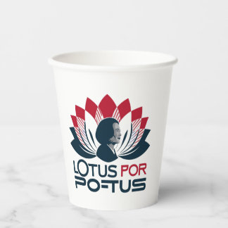Lotus for POTUS Kamala Harris 2024 Pappbecher
