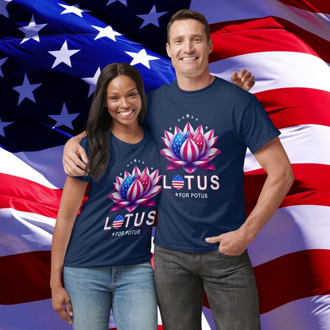 Lotus for Potus Kamala Harris Trendy Lotus Potus T-Shirt (Von Creator hochgeladen)