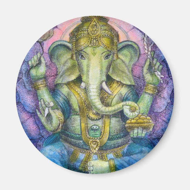 Lotus Ganesha Magnet (Vorne)
