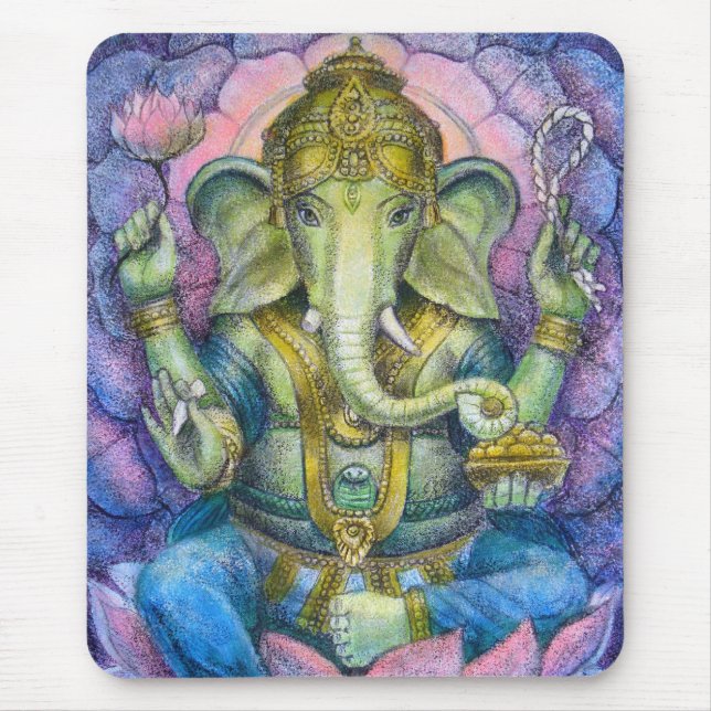 Lotus Ganesha Mousepad (Vorne)