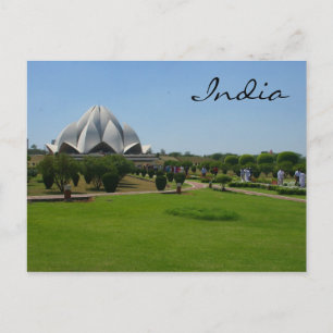 Lotus garden india postkarte