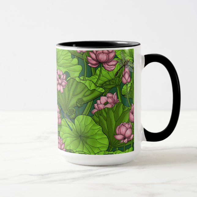 Lotus Garten Tasse (Rechts)
