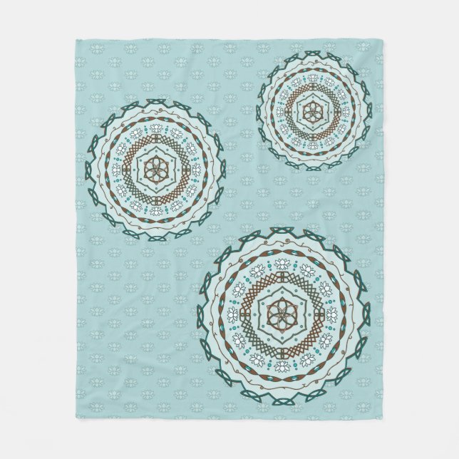 Lotus-Gewebe-Flanelldecke Fleecedecke (Vorderseite)