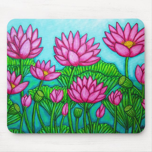 Lotus-Glück II Mousepad (Vorne)