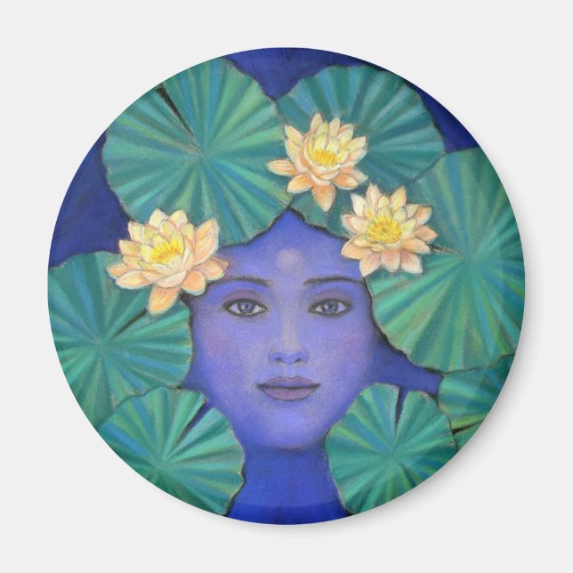 Lotus Goddess Magnet (Vorne)