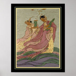 "Lotus Goddesses" ca. 1931 von Bertha Lum Poster