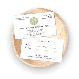 Lotus Holistic Natural Health Ernennung Terminkarte