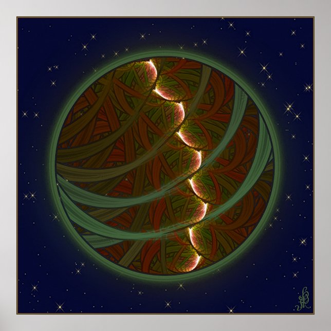 Lotus Horse Moon Poster (Vorne)