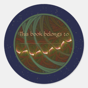 Lotus Horse Moon Runder Aufkleber