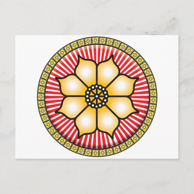 Lotus Icon Postkarte (Vorderseite)