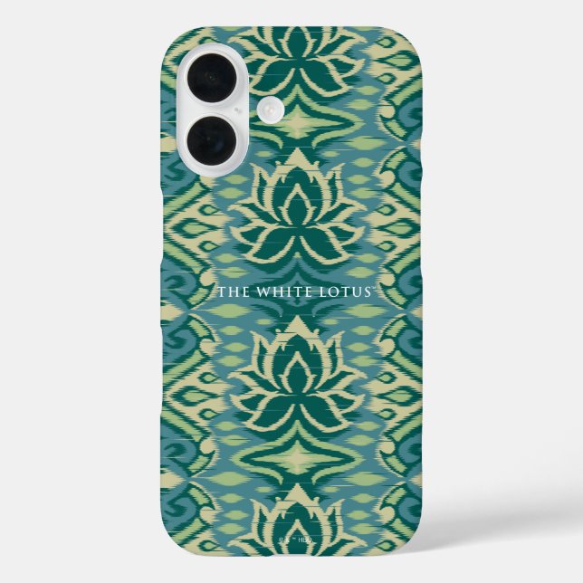 Lotus Ikat Muster - Der weiße Lotus Case-Mate iPhone Hülle (Rückseite)